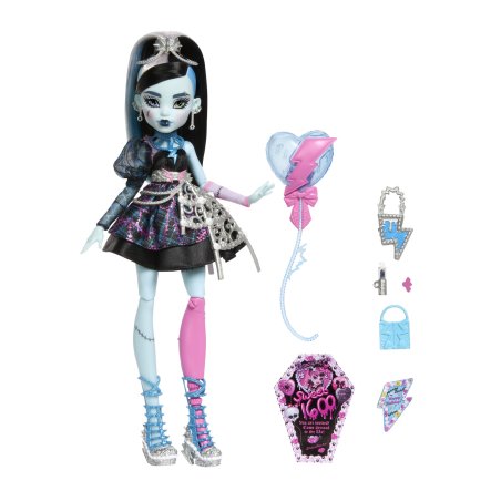 Monster High – Poupée FRANKIE STEIN ANNIVERSAIRE MONSTRUEUSEMENT MÉMORABLE