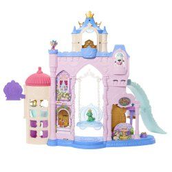 Disney Princess Pet Palace Playset with 7 Play Areas, 3 Animal Friends & 20 Furniture & Accy