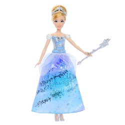 Disney Prinzessin Cinderella-Modepuppe im bezaubernden Ballkleid (mit Licht und Geräuschen)
