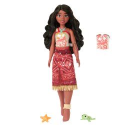 Disney Vaiana 2 Toys, Swimming Tautai Vaiana Fashion Doll with 2 Accessories & Color-Change Bodice