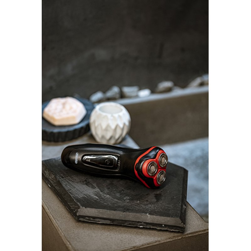 Mesko MS 2926 men's shaver Rotation shaver Trimmer Black Red