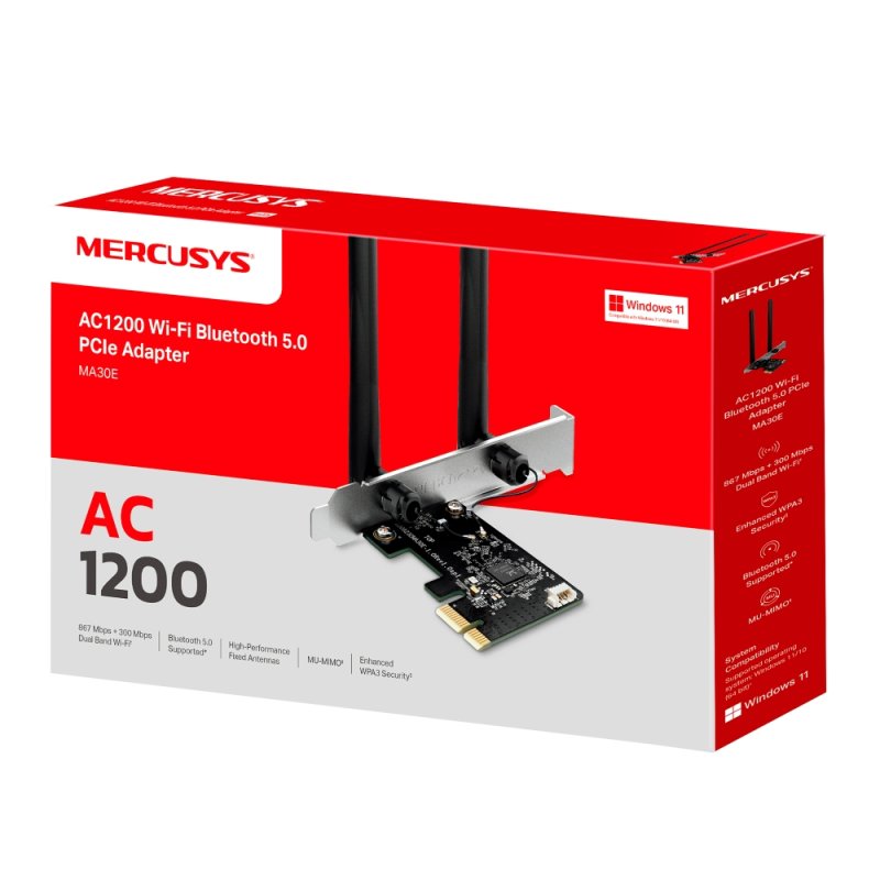 Mercusys MA30E carte réseau Interne WLAN / Bluetooth 1200 Mbit/s