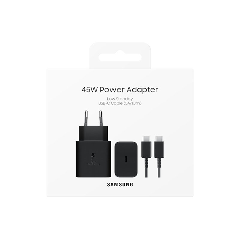 Samsung EP-T4511XBEGWW chargeur d'appareils mobiles Universel Noir Secteur Charge rapide Intérieure