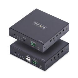 StarTech.com HDMI KVM Extender Over IP Network, 4K 60Hz, Driverless, HDMI and USB Over Ethernet/CAT6, AVoIP,
