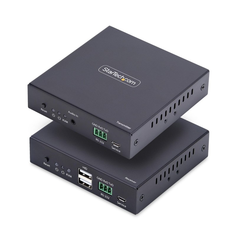 StarTech.com HDMI KVM Extender Over IP Network, 4K 60Hz, Driverless, HDMI and USB Over Ethernet/CAT6, AVoIP,