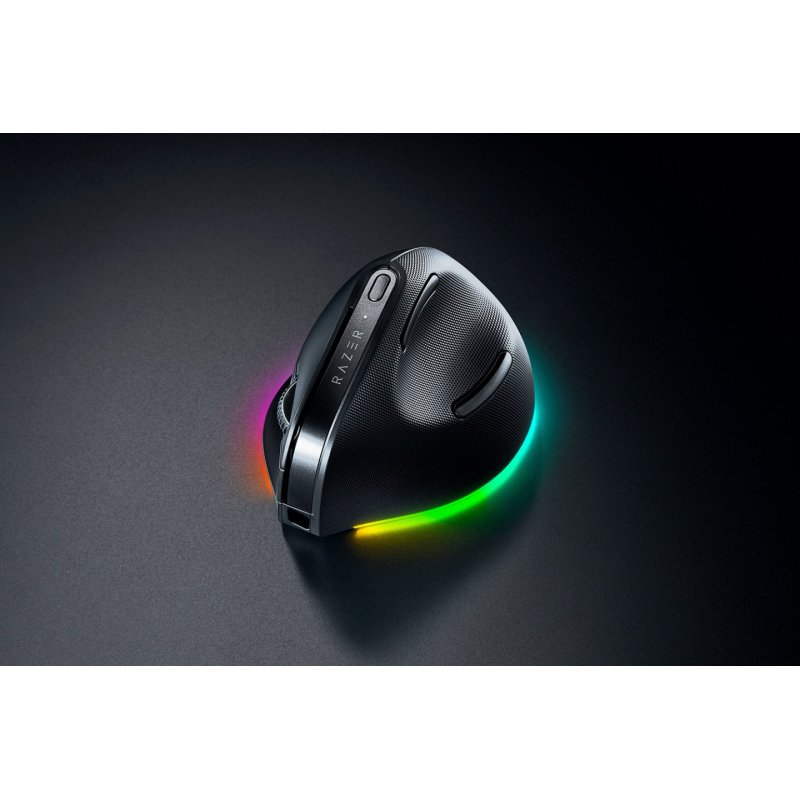 Razer Pro Click V2 Vertical mouse Universal Right-hand RF Wireless Bluetooth USB Type-C Optical 30000 DPI