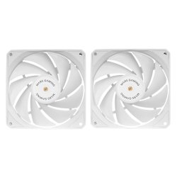 Mars Gaming MF-NCLX2W Boitier PC Ventilateur 12 cm Blanc 2 pièce(s)