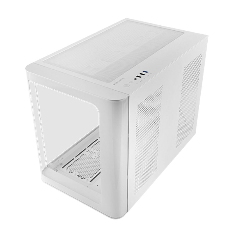 Boitier Mini Tour Micro ATX Mars Gaming MC-Fusion M avec panneaux vitrés (Blanc)