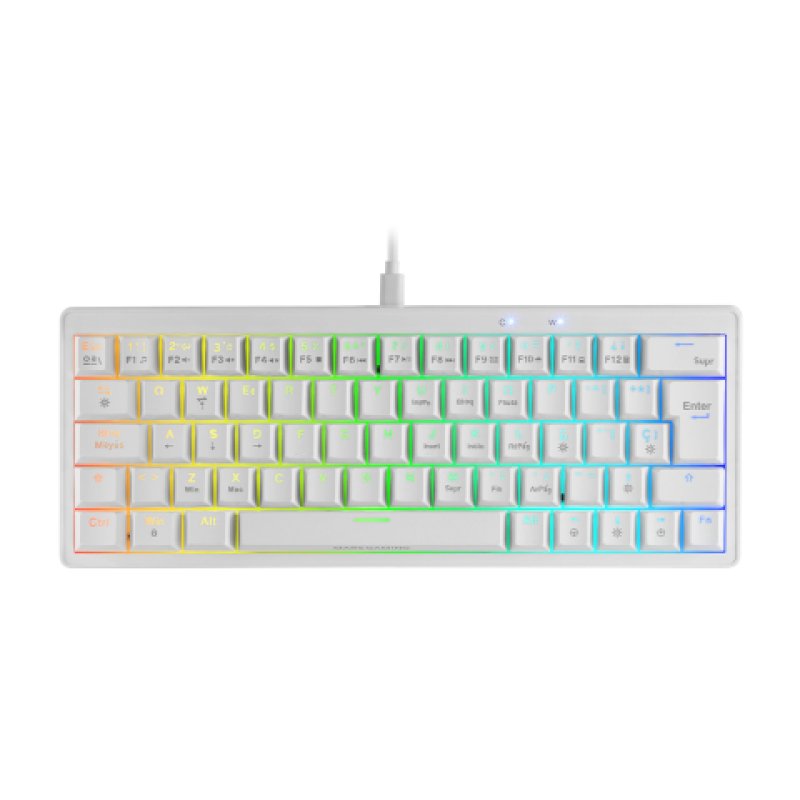 Mars Gaming MKMINIPRO keyboard USB French White