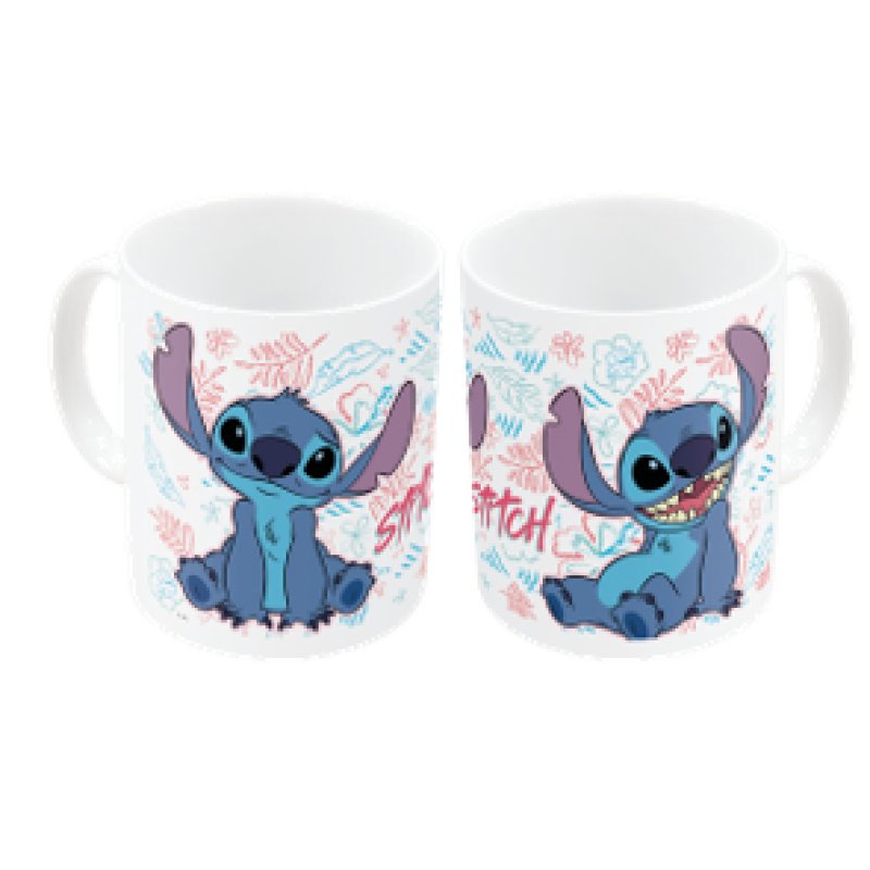 ESP MUG CERAMIQUE STITCH FLEUR DE FORET 325ML