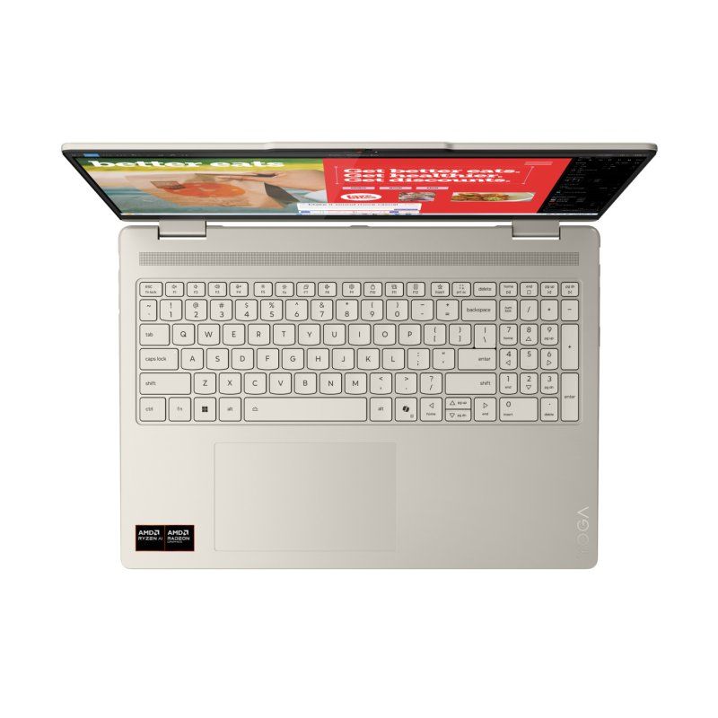 STOCKIN1-Lenovo Yoga 7 2-in-1 16AKP10 Copilot PC 350 Hybride (2-en-1) 40,6 cm (16") Écran tactile 2.8K 32 Go