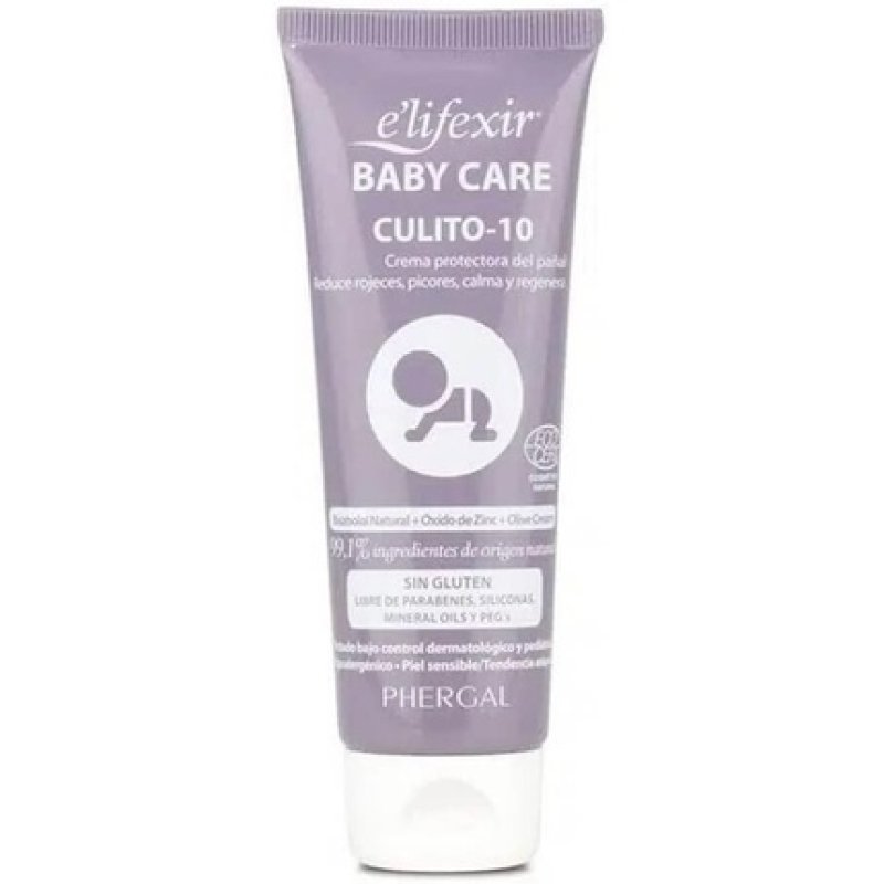 Elifexir Baby Care Culito 10 Protective Nappy Cream Reduces Redness, Itching and Insulating Moisturises and Soothes 99%