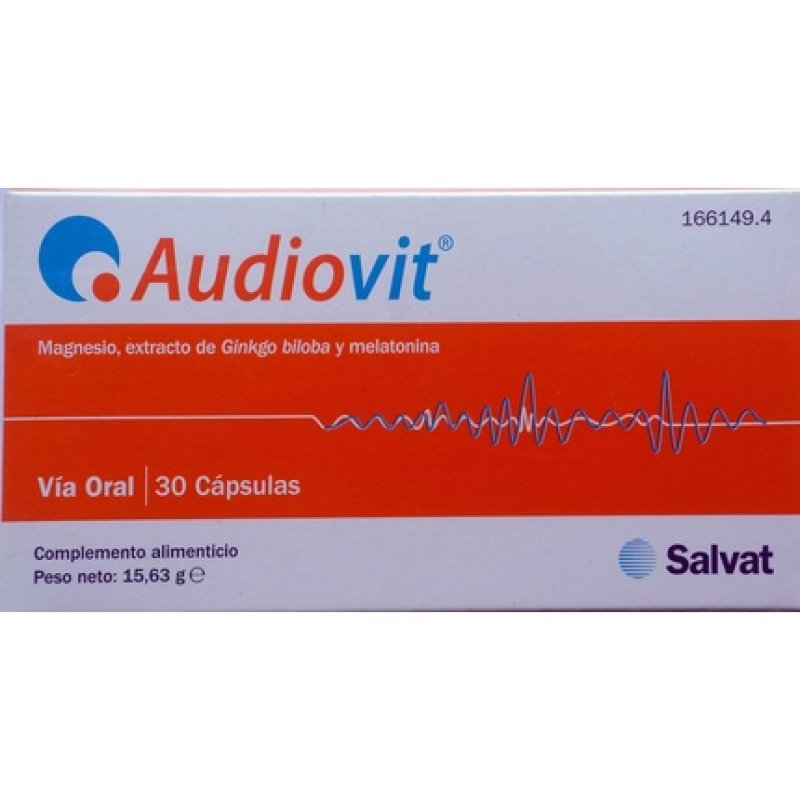 AUDIOVIT Magnesium Ginkgo Melatonin Supplement 30 Capsules