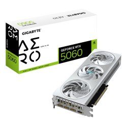 GIGABYTE GeForce RTX 5060 AERO OC 8G Carte Graphique - 8GB GDDR7, 128bit, PCI-E 5.0, 2595 MHz Fréquence du cœur, 3 x
