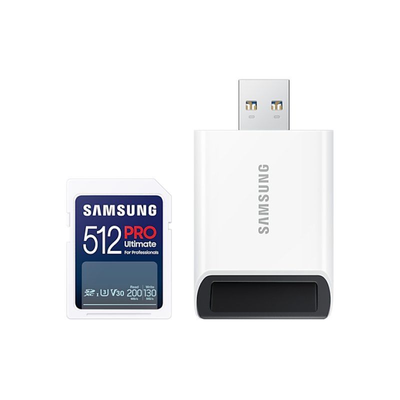 CARD Card 512GB Samsung XC PRO Ultimate (CL10) Reader retail