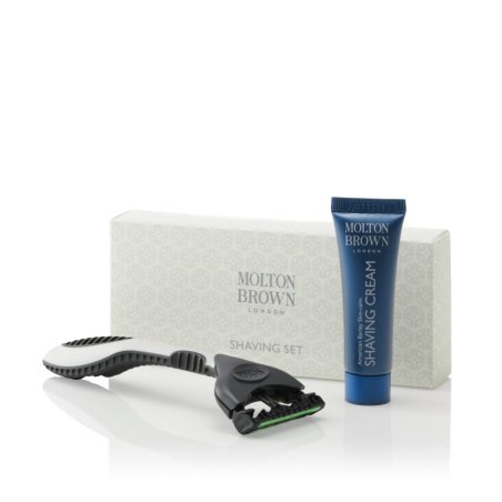 Shaving Kit Luxury Collection Set Molton Brown: Molton Brown, Brici de barbierit, 1 lama Molton Brown, Crema de ras