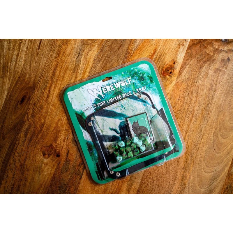 Loup-garou : L'Apocalypse 5e édition RPG dés en édition limitée avec plateau de dés Luna's Fury