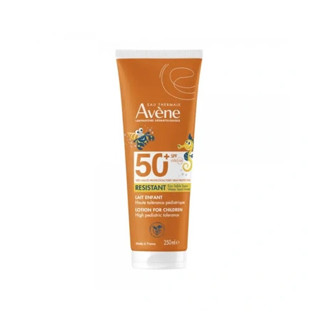 Solaires Lait Enfant SPF50 RESISTANT Eau Sable Sueur haute tolérance pédiatrique 250 ml