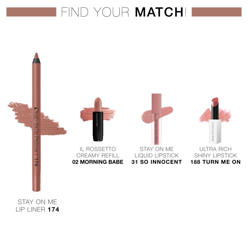 Diego dalla Palma Stay On Me Lip Liner 1,2 g 174 Nude Beige