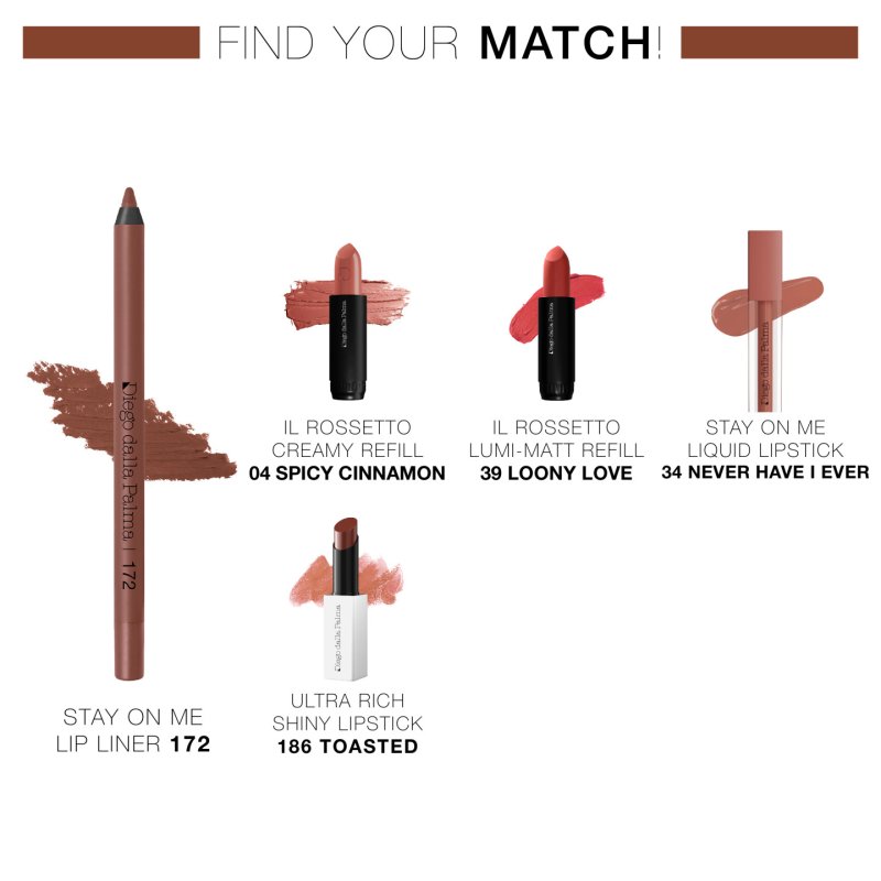 Diego Dalla Palma Stay On Me Lip Liner - Long Lasting 172 Martora