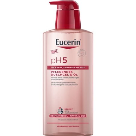 Eucerin Shower Gel & Oil Ph5 - Gentle And Hydrating Body Wash