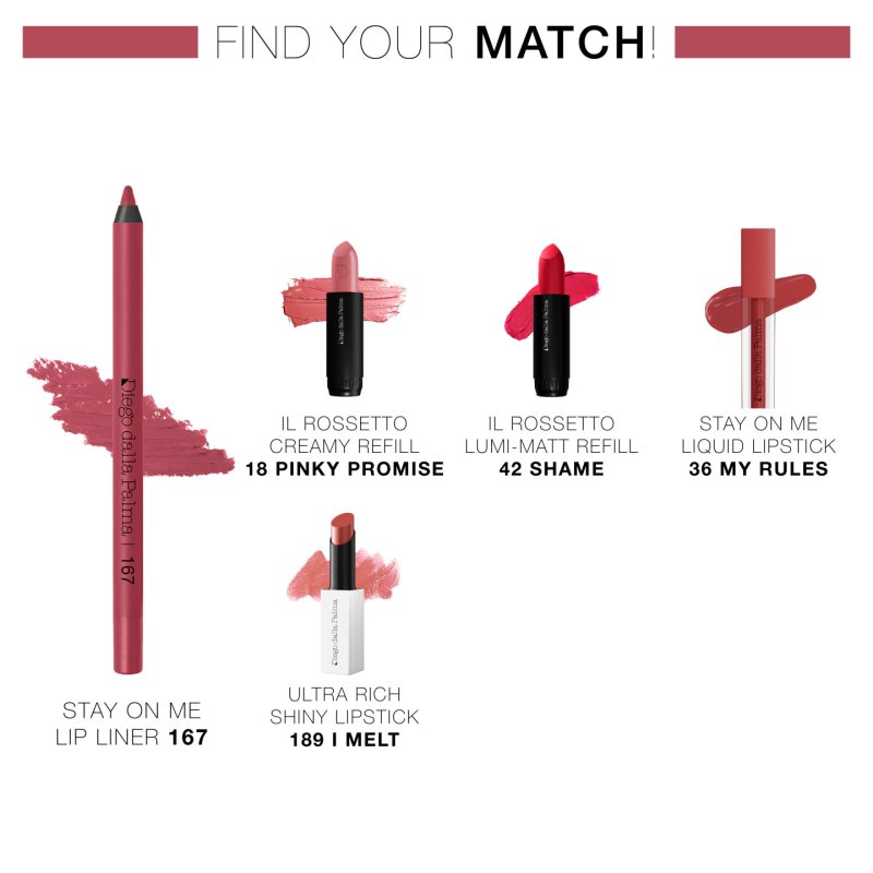 Diego Dalla Palma Lumi-Matt Lipstick Refill 39 Loony Love Brick Pink