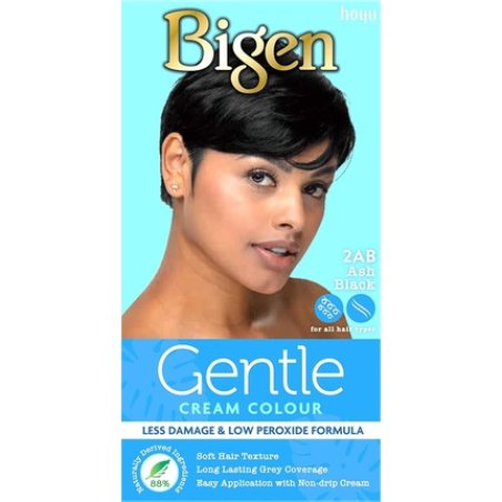 Bigen Gentle Cream Colour 88% Natural Ingredients 2AB Ash Black