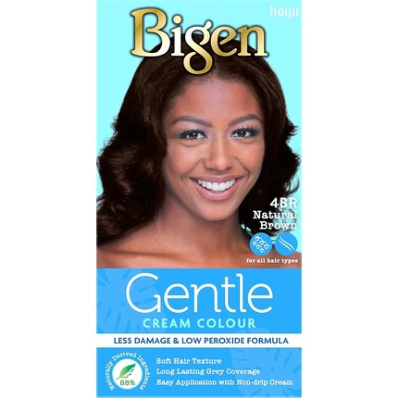 Bigen Gentle Cream Colour 88% Natural Ingredients 4BR Natural Brown