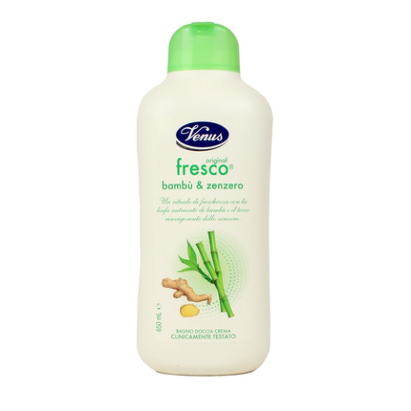 Venus Bath Shower Cream Fresh Bamboo & Ginger 650 Milliliters