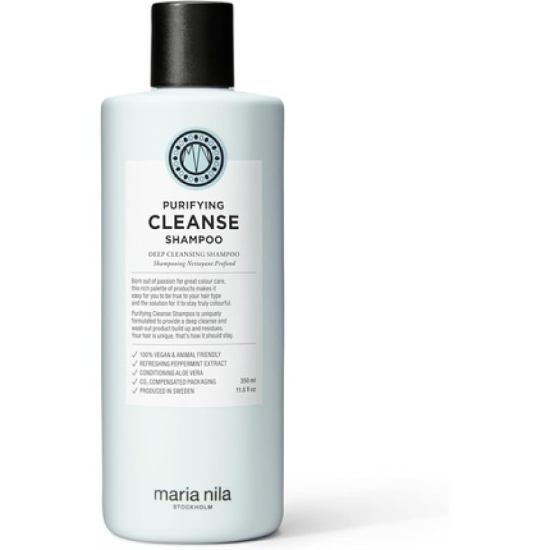 Maria Nila Purifying Cleanse Shampoo 350ml Deep Cleansing Peppermint Aloe Vera Refresh Condition Hair Scalp