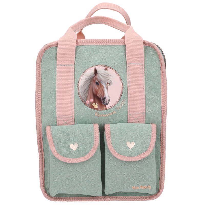 Miss Melody - Backpack ROMANTIC FIELDS - Sage Green