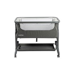 Babytrold - Bedside Sleep Tight with Wheels - Grey - 92 x 55 x 70.5-82 cm