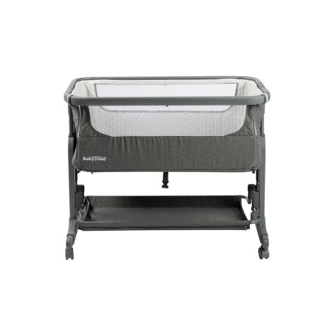 Babytrold - Bedside Sleep Tight with Wheels - Grey - 92 x 55 x 70.5-82 cm