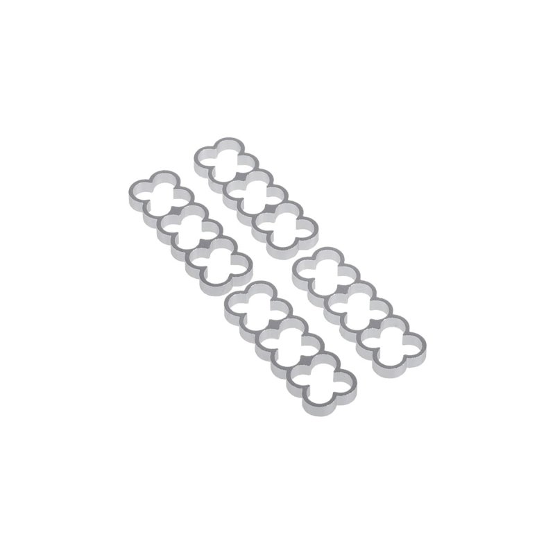 Alphacool Eiskamm Alu X12 - 4mm silver - 4 pcs