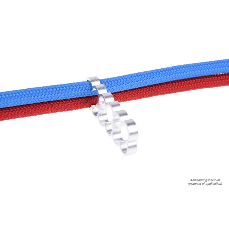 Alphacool Eiskamm Alu X12 - 4mm silver - 4 pcs