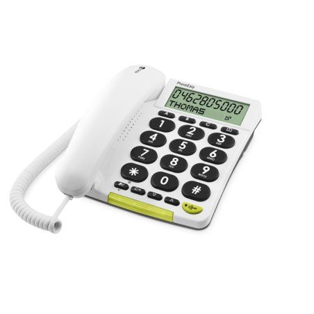 Doro 312cs Téléphone analogique Identification de l'appelant Blanc