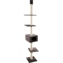 FLAMINGO - Scratching post BARWA - Grey - 35x35x264 cm