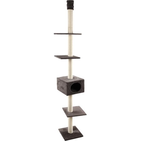 FLAMINGO - Scratching post BARWA - Grey - 35x35x264 cm