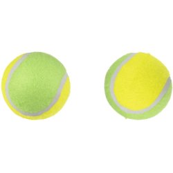 FLAMINGO - Dog toy, Smash tennis balls - Yellow and Green - 8 cm