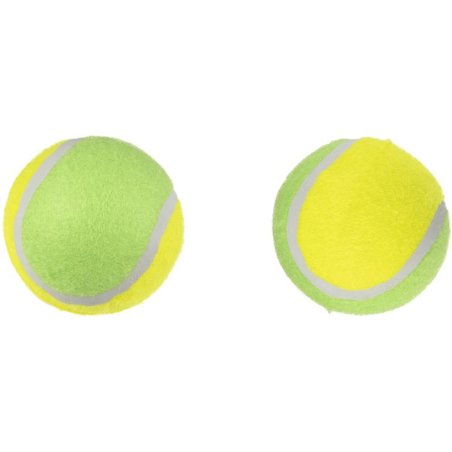 FLAMINGO - Dog toy, Smash tennis balls - Yellow and Green - 8 cm