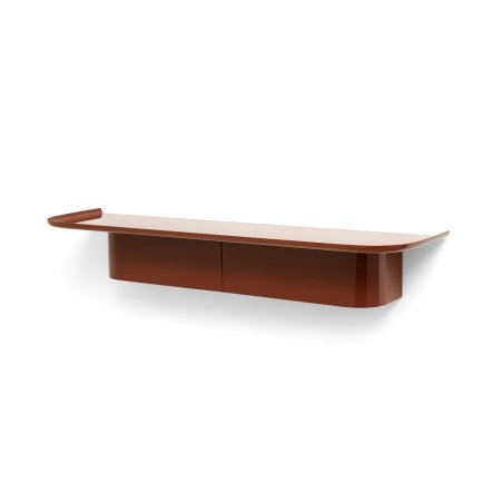 HAY - Korpus Shelf 7 Hooks 90x25x14 cm (Brick Red)
