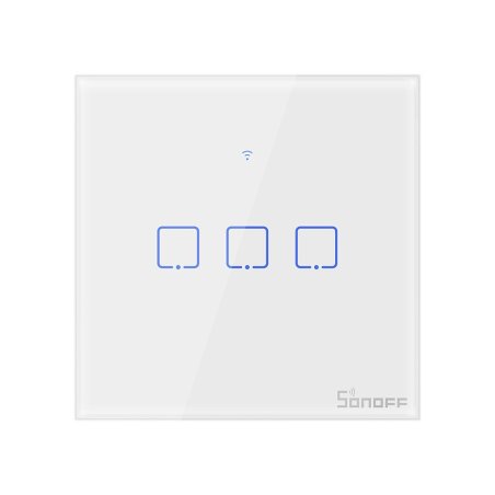 Smart Switch WiFi + RF 433 Sonoff T1 EU TX (3-channel)