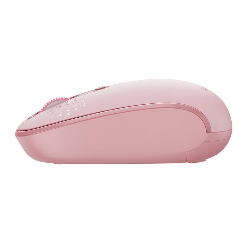Wireless mouse Baseus F01B Tri-mode  2.4G BT5.0 1600 DPI (pink)