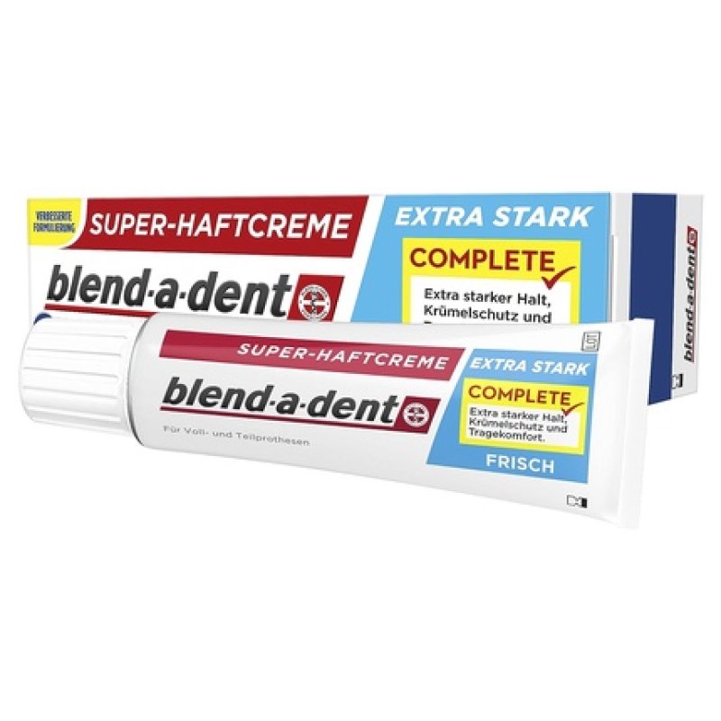 Blend-a-dent Super Strong Complete Denture Adhesive Fresh - New