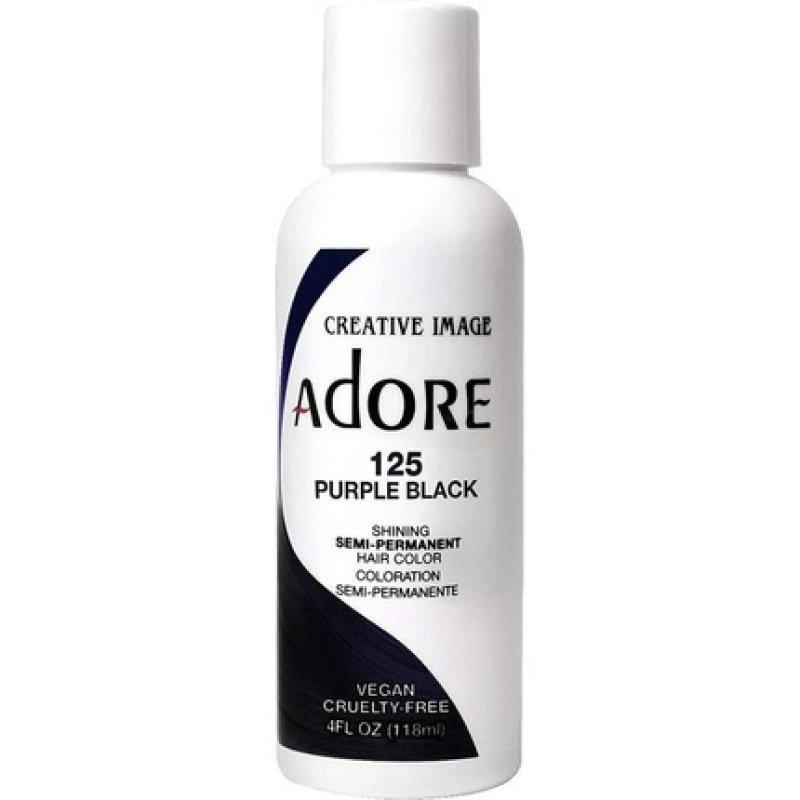 Adore Semi-Permanent Hair Color 125 Purple Black 118ml