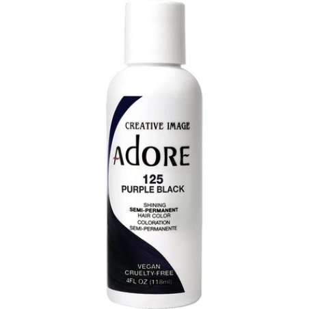 Adore Semi-Permanent Hair Color 125 Purple Black 118ml