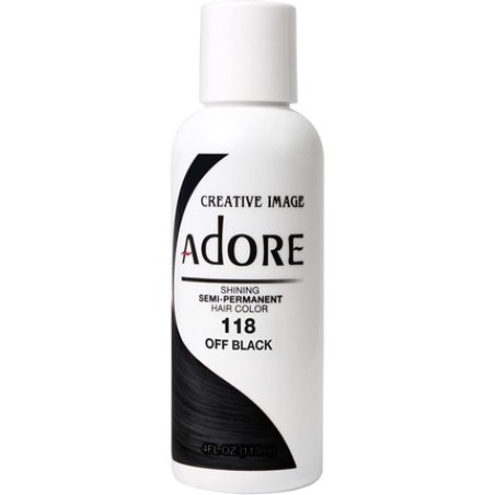 Adore Shining Semi Permanent Hair Colour 118 Off Black