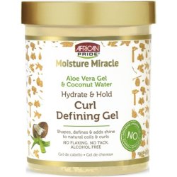 African Pride Moisture Miracle Aloe & Coconut Water Hydrate & Hold Curl Defining Gel 18oz