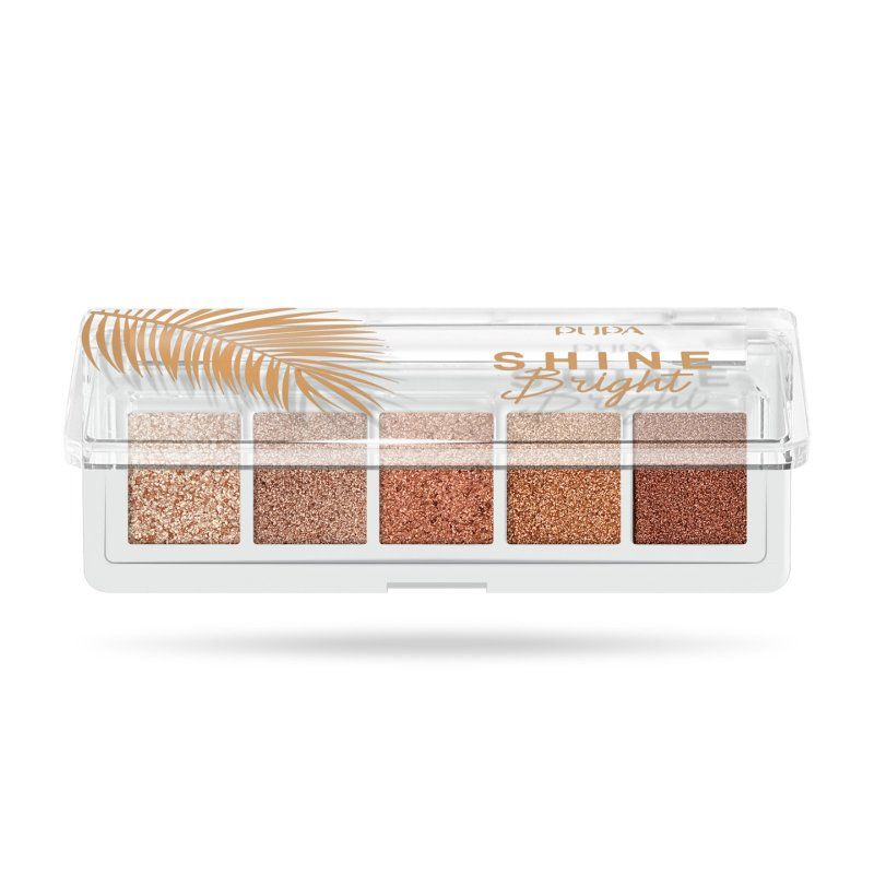 Shine Bright Eyeshadow Palette (Eye Palette) 4g Shade 002 Sunset Gold