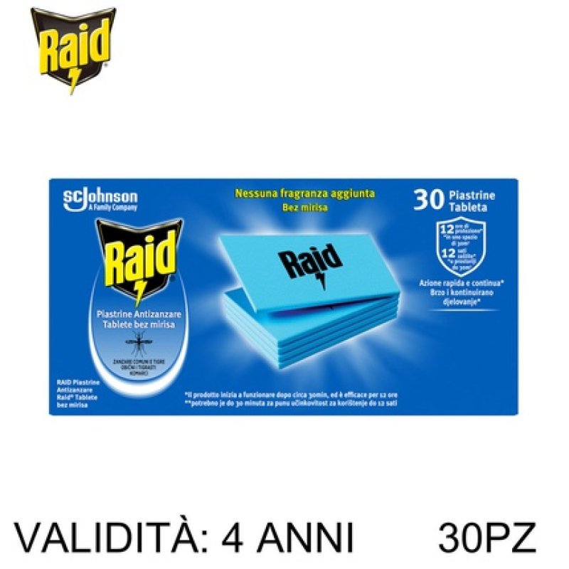 Raid Piastrine Ric 30ea - Home Fragrance